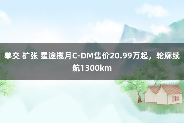 拳交 扩张 星途揽月C-DM售价20.99万起，轮廓续航1300km