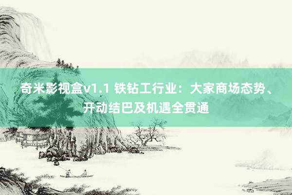 奇米影视盒v1.1 铁钻工行业：大家商场态势、开动结巴及机遇全贯通